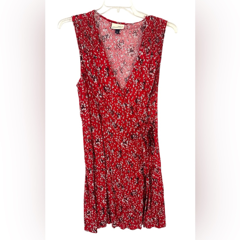 Universal Threads Red Poppy Wrap Dress Size XL